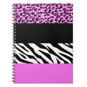 Carnet Empreinte de léopard, Zebra Print, Poster de anima (Devant)