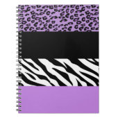 Carnet Empreinte de léopard, Zebra Print, Poster de anima (Devant)