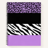 Carnet Empreinte de léopard, Zebra Print, Poster de anima (Devant)