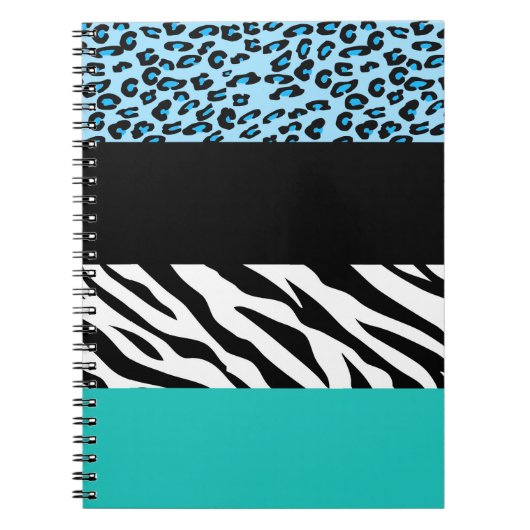 Carnet Empreinte de léopard, Zebra Print, Poster de anima (Devant)