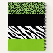 Carnet Empreinte de léopard, Zebra Print, Poster de anima (Dos)