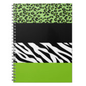 Carnet Empreinte de léopard, Zebra Print, Poster de anima (Devant)