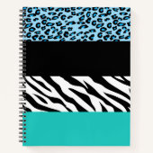 Carnet Empreinte de léopard, Zebra Print, Poster de anima (Devant)
