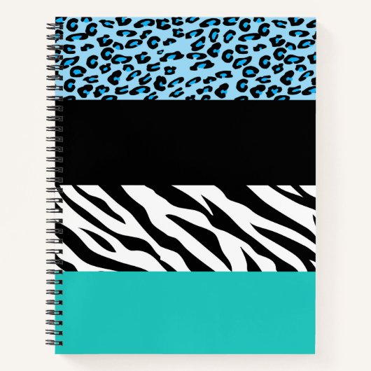 Carnet Empreinte de léopard, Zebra Print, Poster de anima (Devant)