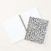 Carnet Empreinte de léopard, Zones Léopard, Noir Et Blanc (Intérieur)