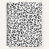 Carnet Empreinte de léopard, Zones Léopard, Noir Et Blanc (Devant)