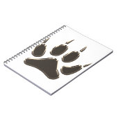 Carnet empreinte de pas de loup (Côté gauche)