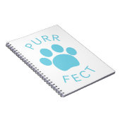 Carnet Empreinte de patte Cat Perfect Blue Purr (Côté Droit)