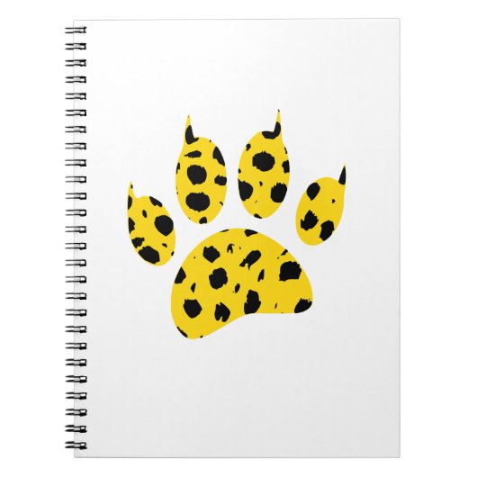 Carnet Empreinte de patte Cheetah (Devant)