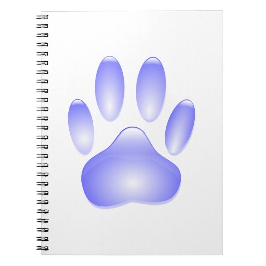 Carnet Empreinte de patte de chien de verre (Devant)