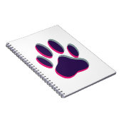Carnet Empreinte de patte de chien hors de l'attention (Côté Droit)