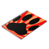 Carnet Empreinte de patte de chien radiant (Côté gauche)