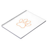 Carnet Empreinte de patte de chiot (Côté gauche)