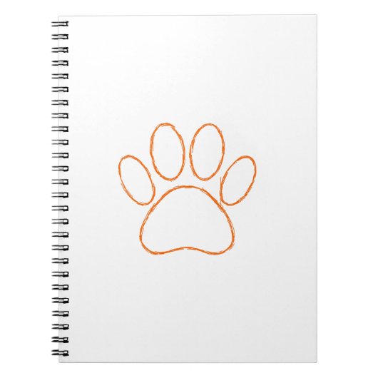 Carnet Empreinte de patte de chiot (Devant)