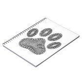 Carnet Empreinte de patte d'encre Abstrait (Côté gauche)