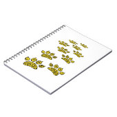 Carnet Empreinte de patte léopard (Côté gauche)