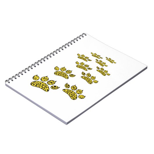 Carnet Empreinte de patte léopard (Côté gauche)