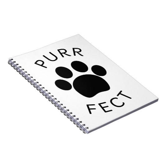 Carnet Empreinte de patte parfait pour chat (Côté Droit)