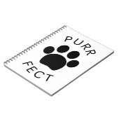 Carnet Empreinte de patte parfait pour chat (Côté gauche)