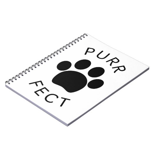 Carnet Empreinte de patte parfait pour chat (Côté gauche)