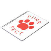 Carnet Empreinte de patte Parfait Rouge Parfait Chat (Côté gauche)