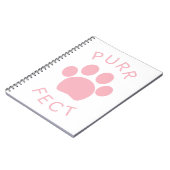 Carnet Empreinte de patte Pur Pink Parfait Chat (Côté gauche)