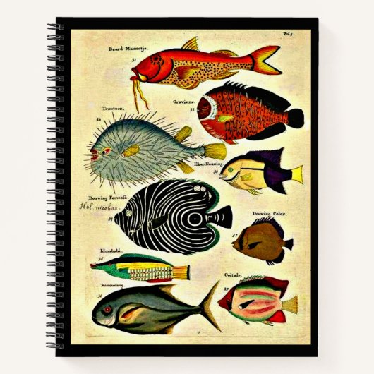 Carnet empreinte de poisson (Devant)