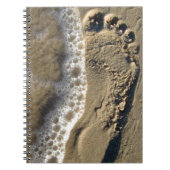 Carnet Empreinte De Sable De Plage (Devant)