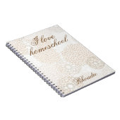 Carnet Empreinte florale à thème Homeschool (Côté Droit)
