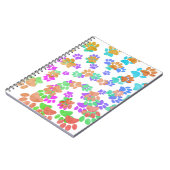 Carnet Empreinte spirale colorée (Côté gauche)