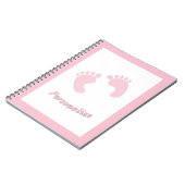 Carnet Empreintes bébé Fille bébé Rose minuscule Pieds No (Côté gauche)