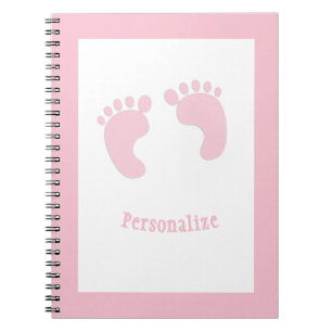 Carnet Empreintes Bébé mignonnes Infant Girl Rose minuscu