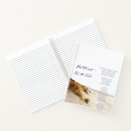 Carnet empreintes dans le sable (Intérieur)