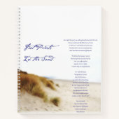 Carnet empreintes dans le sable (Devant)