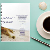 Carnet empreintes dans le sable