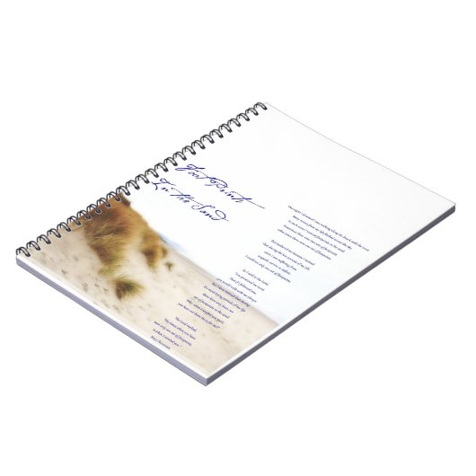 Carnet empreintes dans le sable (Côté gauche)