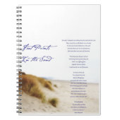 Carnet empreintes dans le sable (Devant)