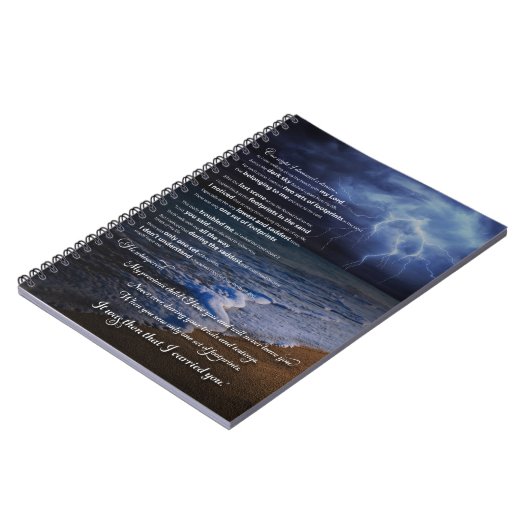 Carnet Empreintes de pas dans le poème de sable (Côté gauche)