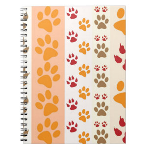 Carnet Empreintes de pattes Amoureux de les chiens mignon