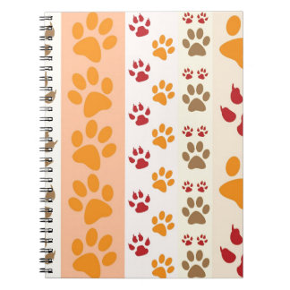 Carnet Empreintes de pattes Amoureux de les chiens mignon