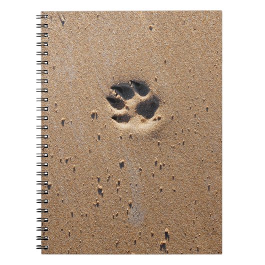 Carnet Empreintes de pattes animaux dans le sable (Devant)