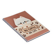 Carnet Empreintes de pattes de chat minuscules mignons et (Côté Droit)