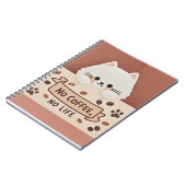 Carnet Empreintes de pattes de chat minuscules mignons et (Côté gauche)