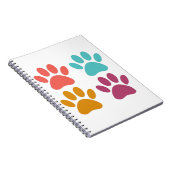 Carnet Empreintes de pattes de chiens cool (Côté Droit)