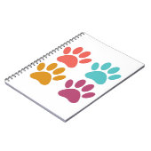 Carnet Empreintes de pattes de chiens cool (Côté gauche)