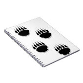 Carnet Empreintes de pattes de l'ours noir (Côté Droit)