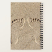 Carnet Empreintes de pieds nus dans le sable (Verso)