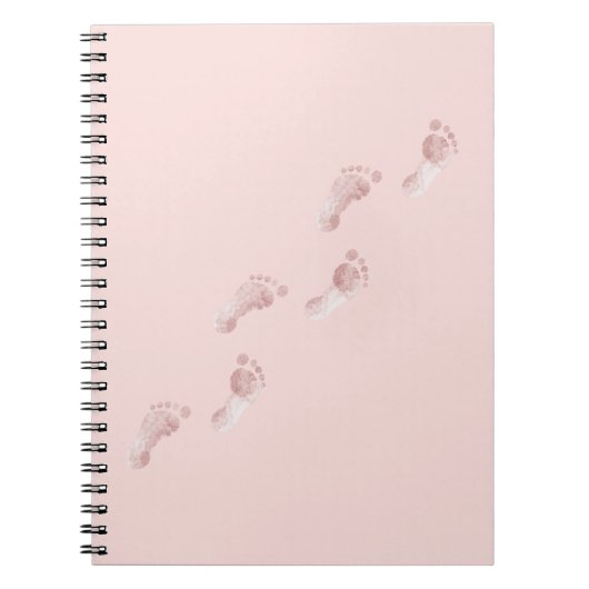 Carnet Empreintes Roses (Devant)