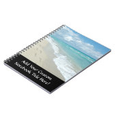 Carnet Empreintes sur la plage de sable blanc, Pittoresqu (Côté gauche)