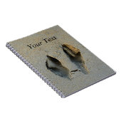 Carnet Empreintes Wallaby en sable (Côté Droit)